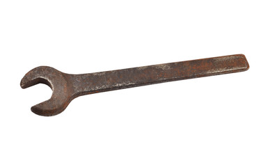 Old rusty wrench