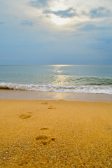 Sunset and beach