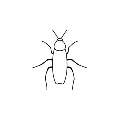 cockroach icon. Insect world elements icon. Premium quality graphic design icon. Simple line icon for websites, web design, mobile app, info graphics