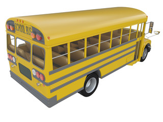 Fototapeta na wymiar yellow school bus