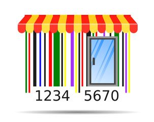 Bar Code, concept online shopping