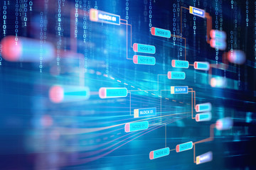 digital code number abstract technology background