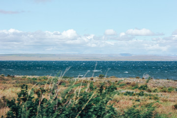 Wind and storm at sea