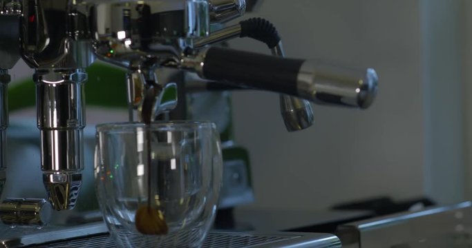  Making Espresso At Exclusive Coffee Machine 