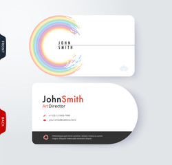 Business card template. vector illustration.