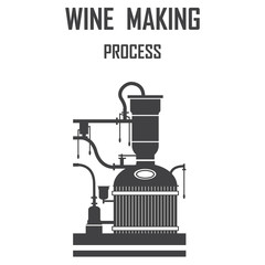 wine icons vector set.