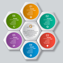 Abstract 3D Paper Infographics