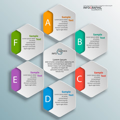 Abstract 3D Paper Infographics