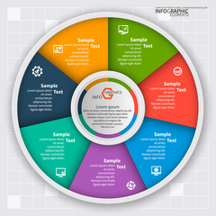 Abstract 3D Paper Infographics