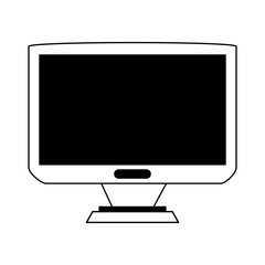 Pc screen monitor icon vector illustration graphic design