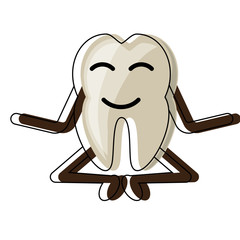 kawaii tooth icon image