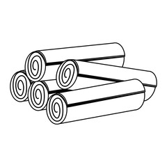 Spas towels isolated icon vector illustration graphic design