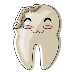 kawaii tooth icon image