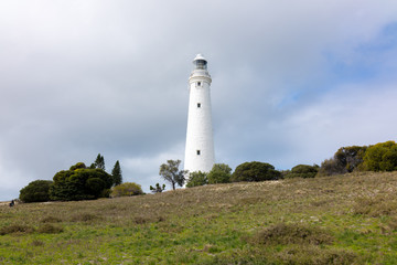 Fototapeta na wymiar lighthouse on the hill