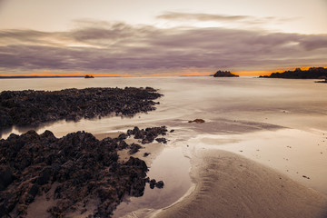 Beautiful beach view of Rocky Cape in Tasmania, Australia.