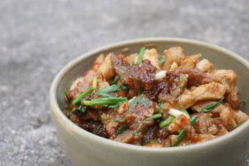 Stir Fried Pork with Shrimp Paste