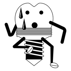 kawaii tooth icon image