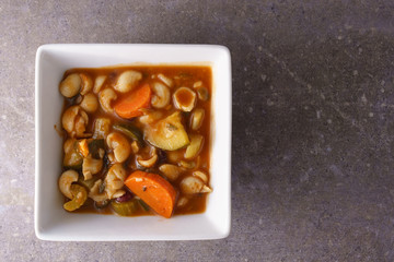 chunky minestrone soup