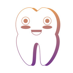 kawaii tooth icon image