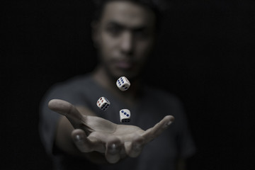 dice in med air 