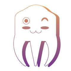 kawaii tooth icon image