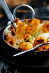 DUCK AND PROSCIUTTO RAGU PASTA BAKE.style rustic