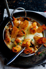 DUCK AND PROSCIUTTO RAGU PASTA BAKE.style rustic