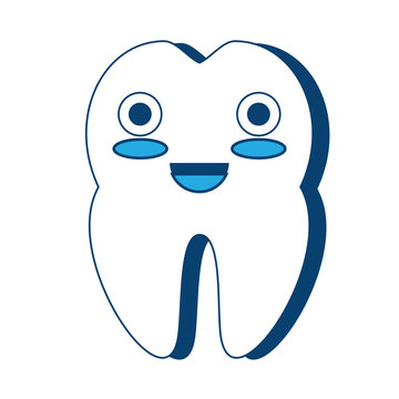 kawaii tooth icon image