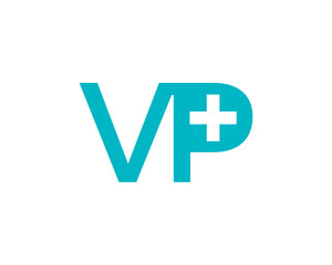 Obraz premium vp letter medical logo