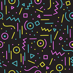 Colorful Abstract Seamless Pattern for Printing, Website ,Fabric , Cards etc. : Vector Illustration