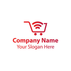 Electronic shop logo design