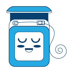 kawaii dental floss icon