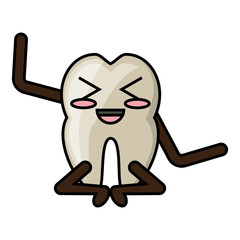 kawaii tooth icon image