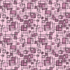 Stylish doodle background. Seamless pattern.Vector. スタイリッシュな落書きパターン