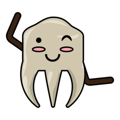 kawaii tooth icon image