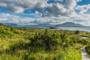 Naklejka premium Norway, Godoya from Valderoya view