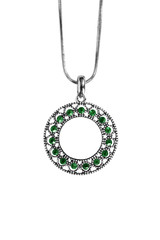 Emerald pendant isolated © Tarzhanova