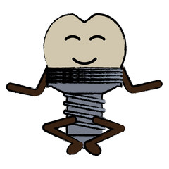 kawaii tooth icon image