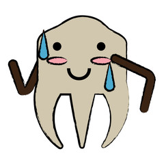 kawaii tooth icon image