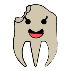 kawaii tooth icon image