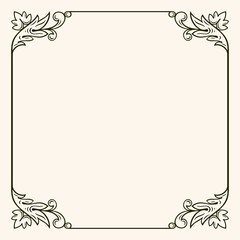 Frame with decorative corners