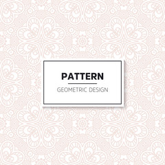Ethnic floral seamless pattern with mandalas