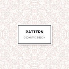 Ethnic floral seamless pattern with mandalas