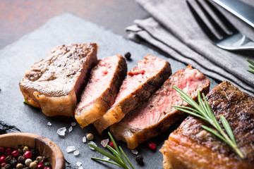 Beef steak.