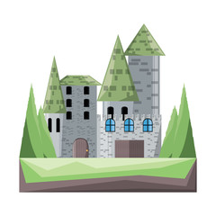 Obraz premium medieval castle icon image