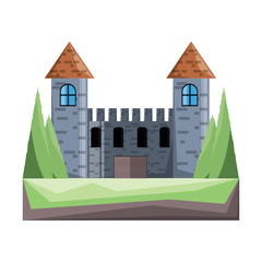 Obraz na płótnie Canvas medieval castle icon image