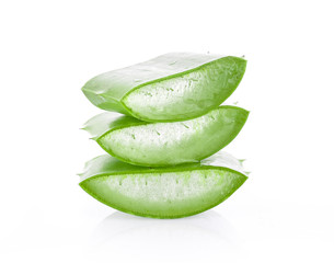 Aloe Vera on white background