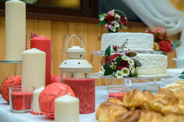 Very tasty desserts at festive evenings