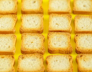 toasts on the yellow background