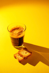 coffee with toasts